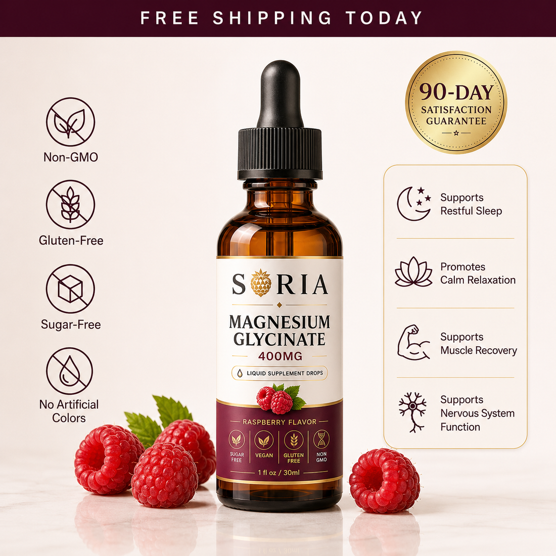 Soria Magnesium Glycinate Drops