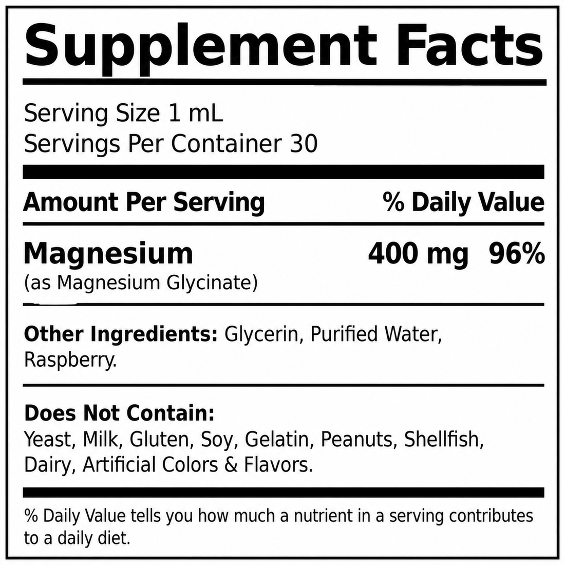 Soria Magnesium Glycinate Drops