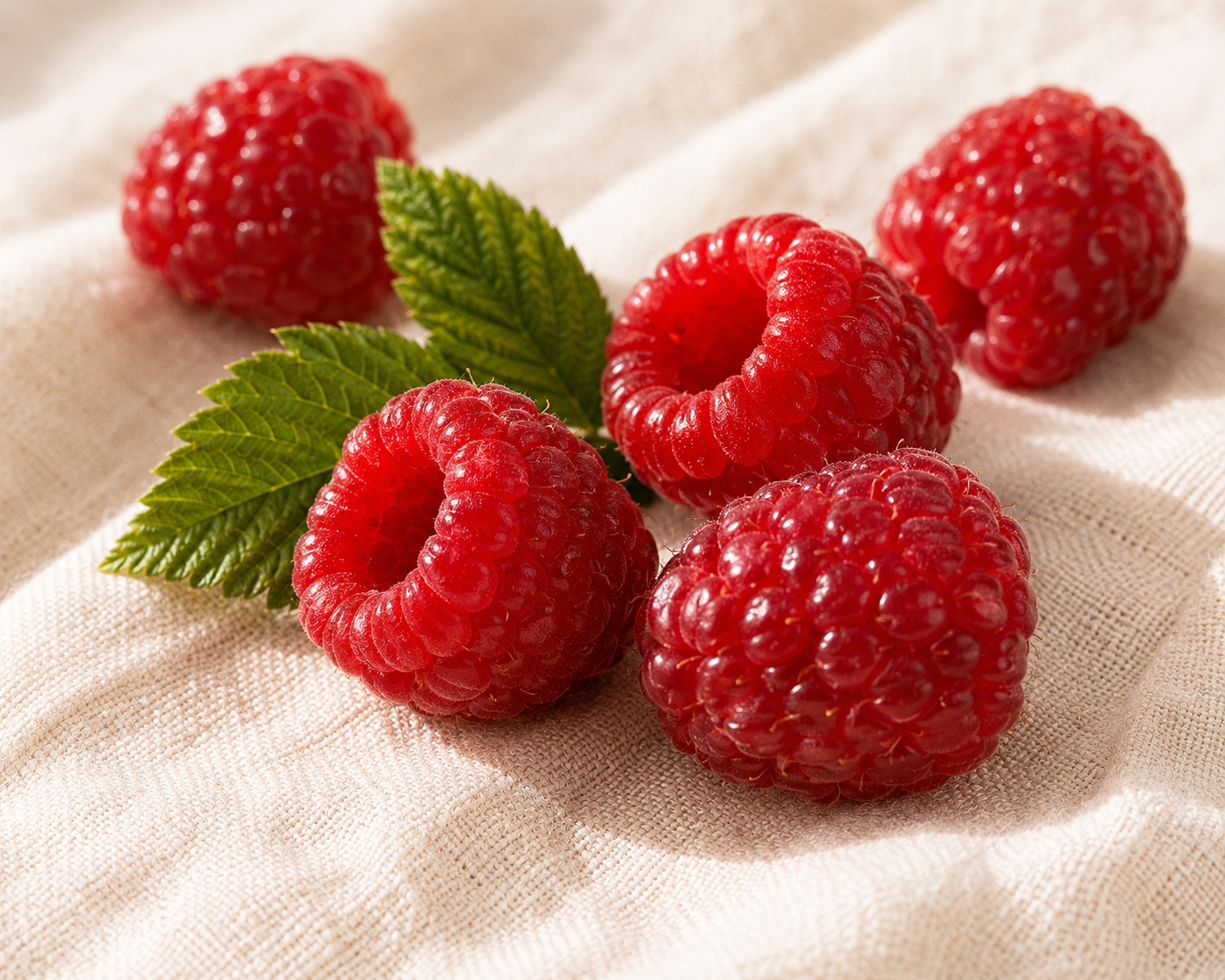 Soria bottle with raspberries